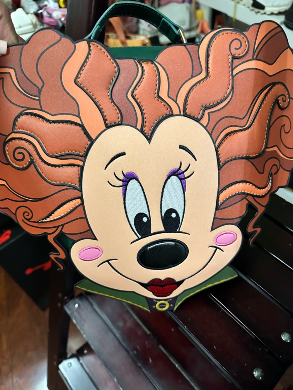 Minnie Mouse Cosplay as Hocus Pocus backpack